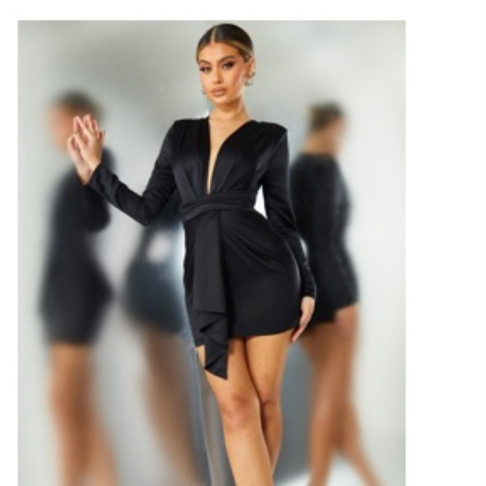 Black Satin Dress